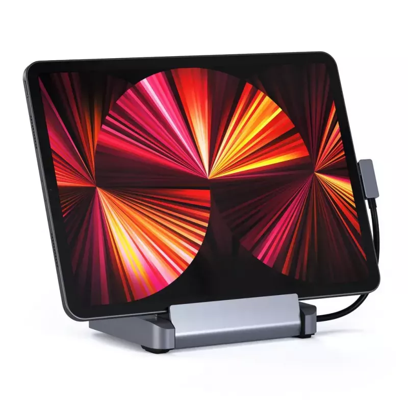 Kannettavan telakka Satechi ST-TCSHIPM USB-C (USB 3.2 Gen 1) HDMI, SD/MicroSD, 60W PD, harmaa