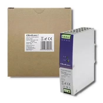 Teollinen DIN-kiskovirtalähde QOLTEC 50905