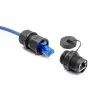 DeLOCK RJ45 Cat.6A liitin suojakannella IP67 pöly- ja vesitiivis