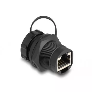 DeLOCK RJ45 Cat.6A liitin suojakannella IP67 pöly- ja vesitiivis