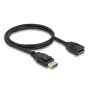 DeLOCK DisplayPort 1.2 -jatkokaapeli 4K 60 Hz 1 m