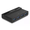 Delock USB-kytkin 4 x laite 2 x isäntä 5 Gbit/s musta