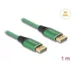 DeLOCK DisplayPort-kaapeli 16K 60 Hz 1 m vihreä metalli