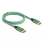 DeLOCK DisplayPort-kaapeli 16K 60 Hz 1 m vihreä metalli