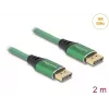 DeLOCK DisplayPort-kaapeli 16K 60 Hz 2 m vihreä metalli