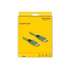 DeLOCK DisplayPort-kaapeli 16K 60 Hz 2 m vihreä metalli