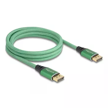 DeLOCK DisplayPort-kaapeli 16K 60 Hz 2 m vihreä metalli