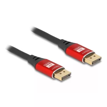 DeLOCK DisplayPort-kaapeli 8K 60 Hz 2 m punainen metalli
