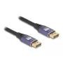 DeLOCK DisplayPort-kaapeli 8K 60 Hz 3 m violetti metalli