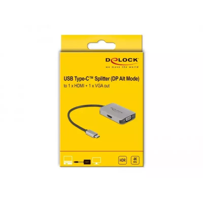 Videosplitteri DeLOCK 87776 1x HDMI 1x VGA