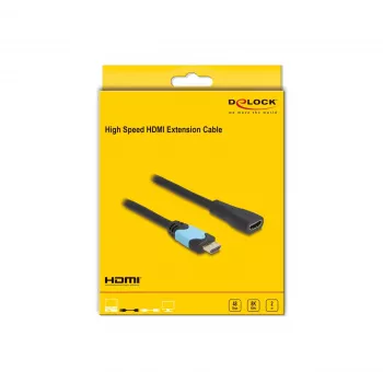 DeLOCK High Speed HDMI -jatkokaapeli 48 Gbit/s 8K 60 Hz 2 m