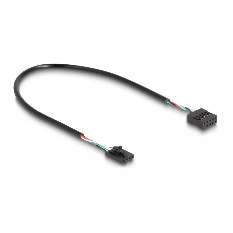 DeLOCK USB 2.0 -piikkilistakeskitin 2 porttia musta sininen