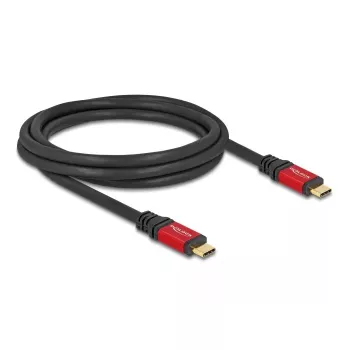 USB-C-kaapeli DeLOCK USB 2.0 Type-C-uros - uros 2 m 240 W E-Marker punainen