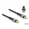 DeLOCK USB 2.0 -tieto- ja pikalatauskaapeli 3 m 100 W