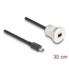USB-kaapeli DeLOCK 88186 0,3 m Mini-USB B musta hopea