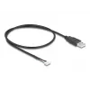 DeLOCK USB-kaapeli USB 2.0 0,6 m USB A 5-pin liitinrima musta
