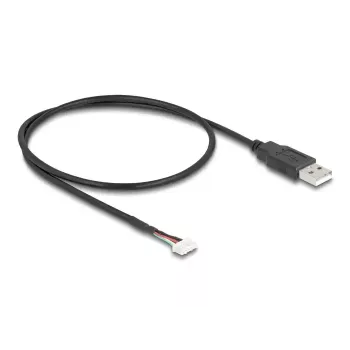 DeLOCK USB-kaapeli USB 2.0 0,6 m USB A 5-pin liitinrima musta