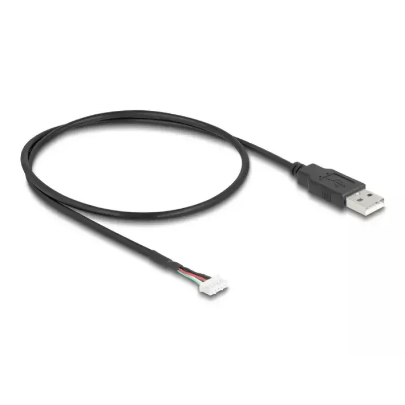DeLOCK USB-kaapeli USB 2.0 0,6 m USB A 5-pin liitinrima musta
