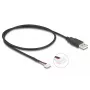 DeLOCK USB-kaapeli USB 2.0 0,6 m USB A 5-pin liitinrima musta