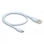USB-kaapeli DeLOCK 81221 USB 2.0 0,5 m USB A USB C sininen