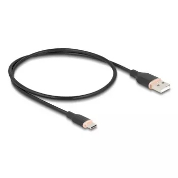 USB-kaapeli DeLOCK 81225 0,5 m USB A USB C musta
