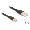 DeLOCK USB-kaapeli USB 2.0 1 m USB A USB C musta