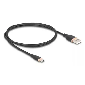 DeLOCK USB-kaapeli USB 2.0 1 m USB A USB C musta