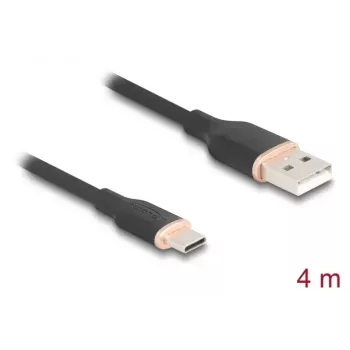 DeLOCK USB-kaapeli USB 2.0 4 m USB A USB C musta 81228