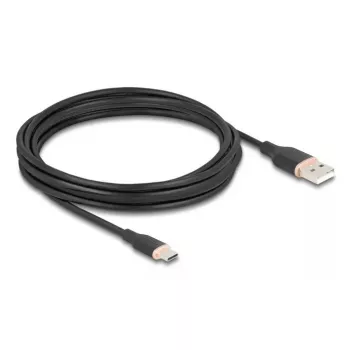 DeLOCK USB-kaapeli USB 2.0 4 m USB A USB C musta 81228