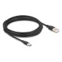 DeLOCK USB-kaapeli USB 2.0 4 m USB A USB C musta 81228