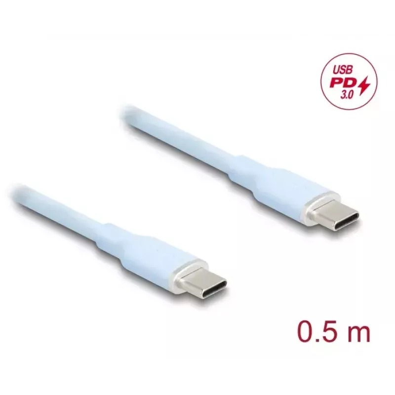 USB-kaapeli DeLOCK 81233 USB 2.0 0,5 m USB-C sininen
