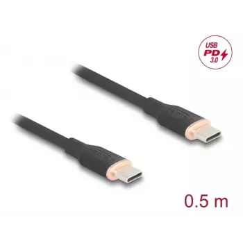 DeLOCK USB-kaapeli USB 2.0 0,5 m USB-C musta 81237