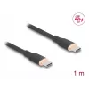 DeLOCK USB-kaapeli USB 2.0 1 m USB-C musta 81238