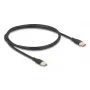 DeLOCK USB-kaapeli USB 2.0 1 m USB-C musta 81238