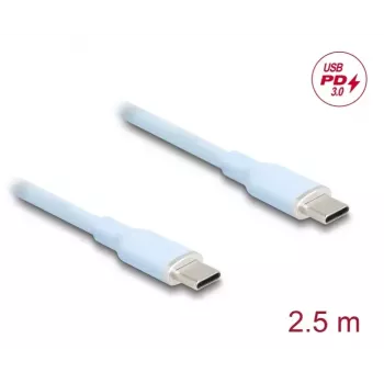 DeLOCK USB-kaapeli USB 2.0 2,5 m USB-C sininen 81235