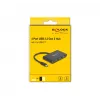 DeLOCK 64129 USB 3.2 Gen 2 Type-C -keskitin 5000 Mbit/s musta