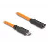 Delock USB-kaapeli USB Type-C uros USB Type-C naaras 1 m 5 Gbps oranssi