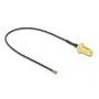 Koaksiaalikaapeli DeLOCK 12656 0,2 m RP-SMA MHF 4L LK musta