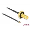 Koaksiaalikaapeli DeLOCK 12663 0,2 m SMA MHF 4L LK musta