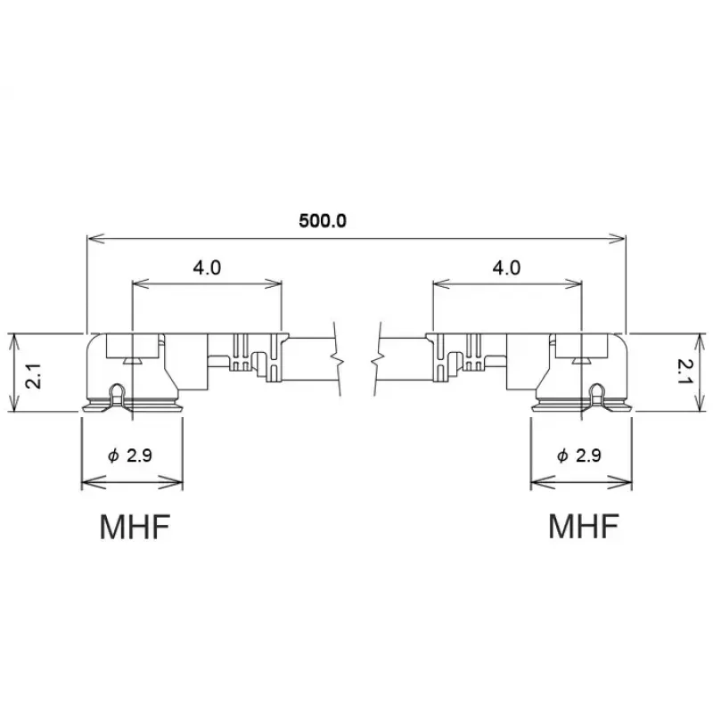 Koaksiaalikaapeli DeLOCK 89611 0,5 m MHF (I-PEX) musta kulta