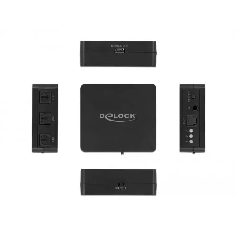 S/PDIF TOSLINK -kytkin DeLOCK 63395