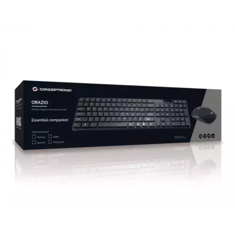 Langaton näppäimistö- ja hiirisarja Conceptronic Orazio ORAZIO01ES