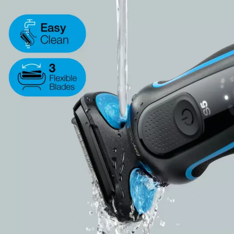 Braun Series 5 51-B1820s kalvosuojarasioija musta, sininen