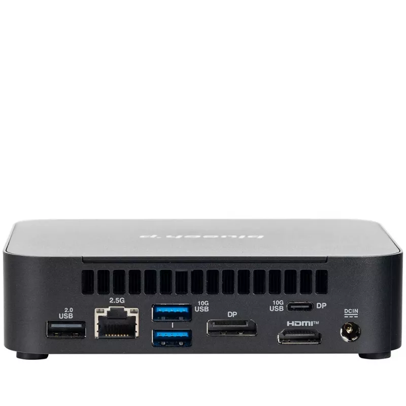 bluechip BUSINESSline M14150 Intel® N N150 8 GB DDR5-SDRAM 500 GB SSD Windows 11 Pro Mini-PC musta