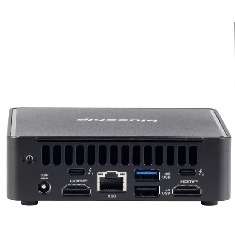 bluechip BUSINESSline M1570 Intel Core 7 240H 16 GB DDR5-SDRAM 500 GB SSD Windows 11 Pro Mini-PC musta