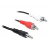 Audiokaapeli DeLOCK 84277 10m 3,5mm 2 x RCA musta