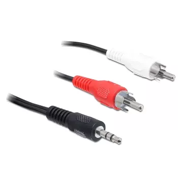 Audiokaapeli DeLOCK 84277 10m 3,5mm 2 x RCA musta