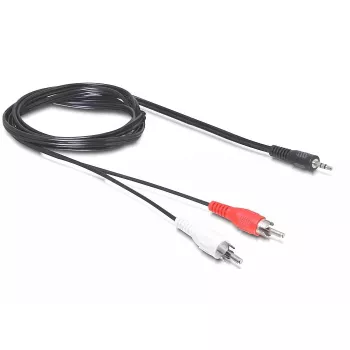 Audiokaapeli DeLOCK 84277 10m 3,5mm 2 x RCA musta