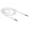 Audiokaapeli DeLOCK 83440 1m 3,5 mm valkoinen