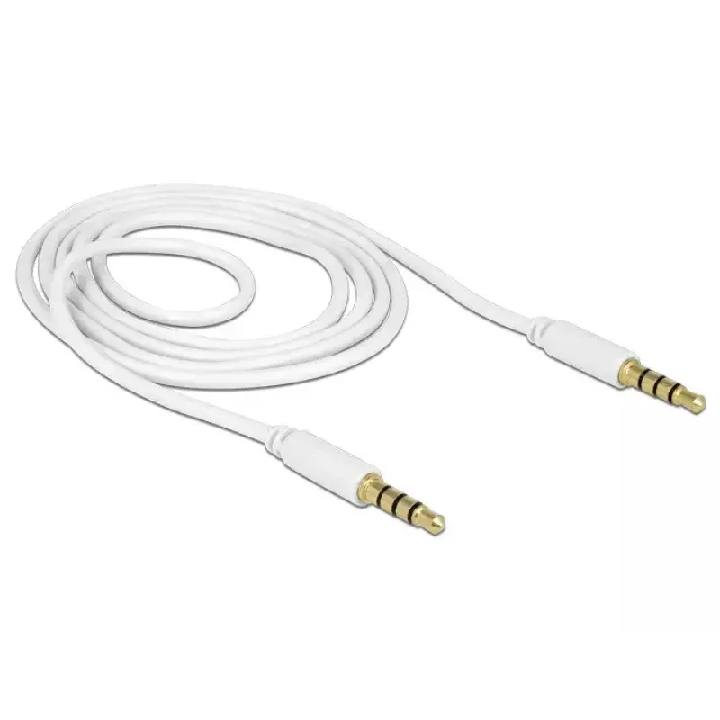 Audiokaapeli DeLOCK 83440 1m 3,5 mm valkoinen